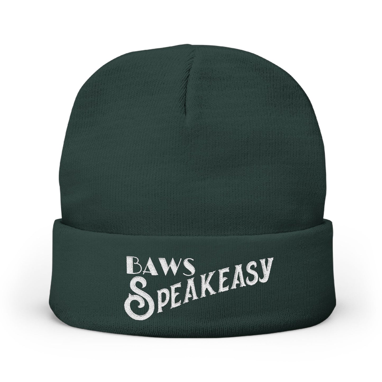 Speakeasy Knit Beanie (Embroidery)