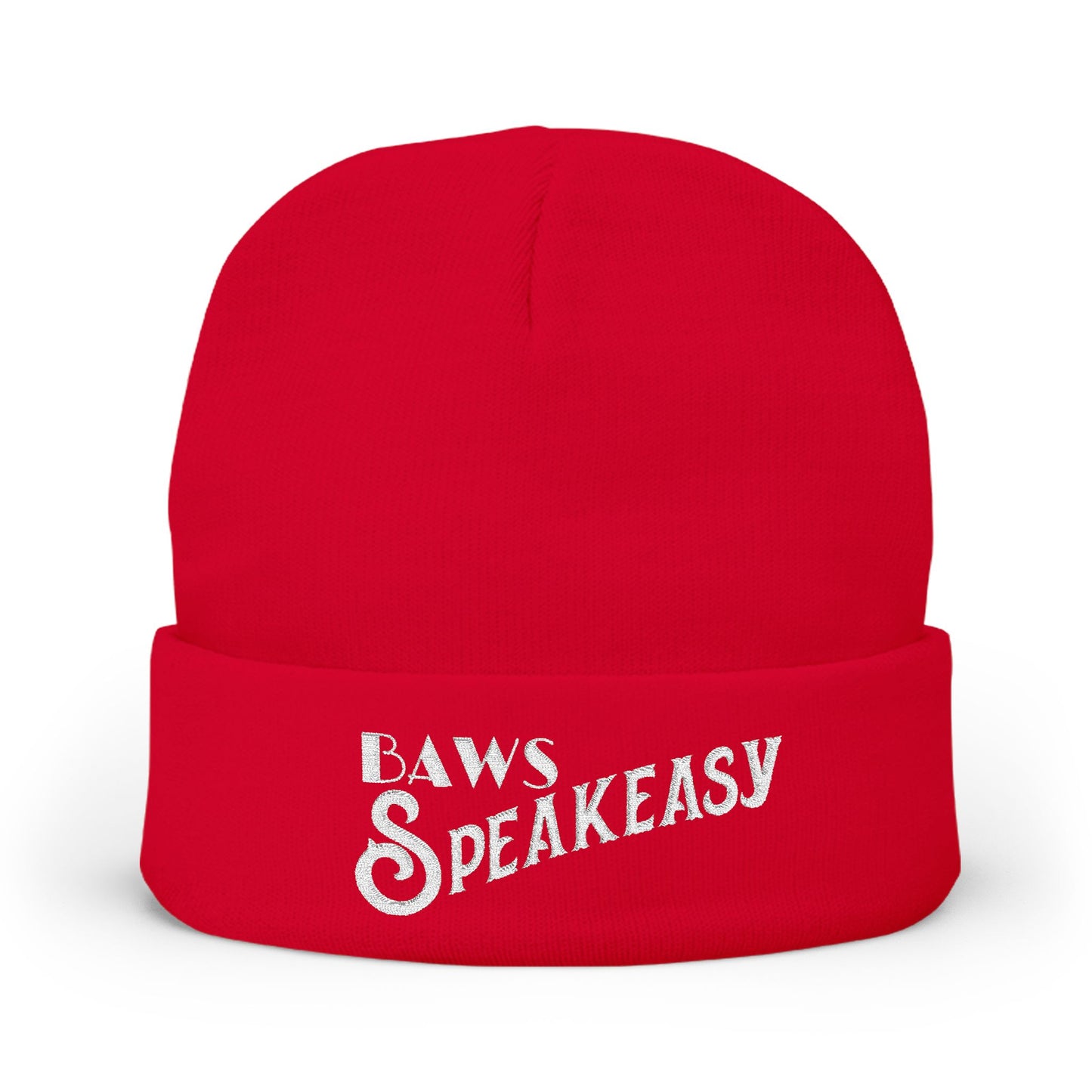 Speakeasy Knit Beanie (Embroidery)