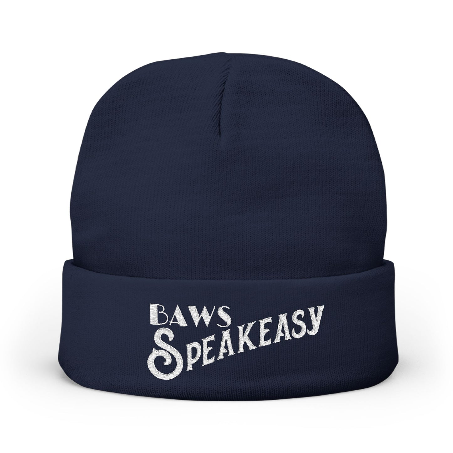 Speakeasy Knit Beanie (Embroidery)
