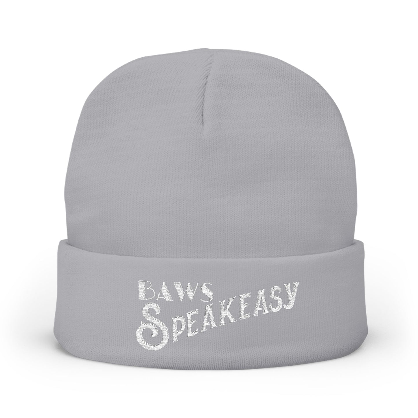 Speakeasy Knit Beanie (Embroidery)