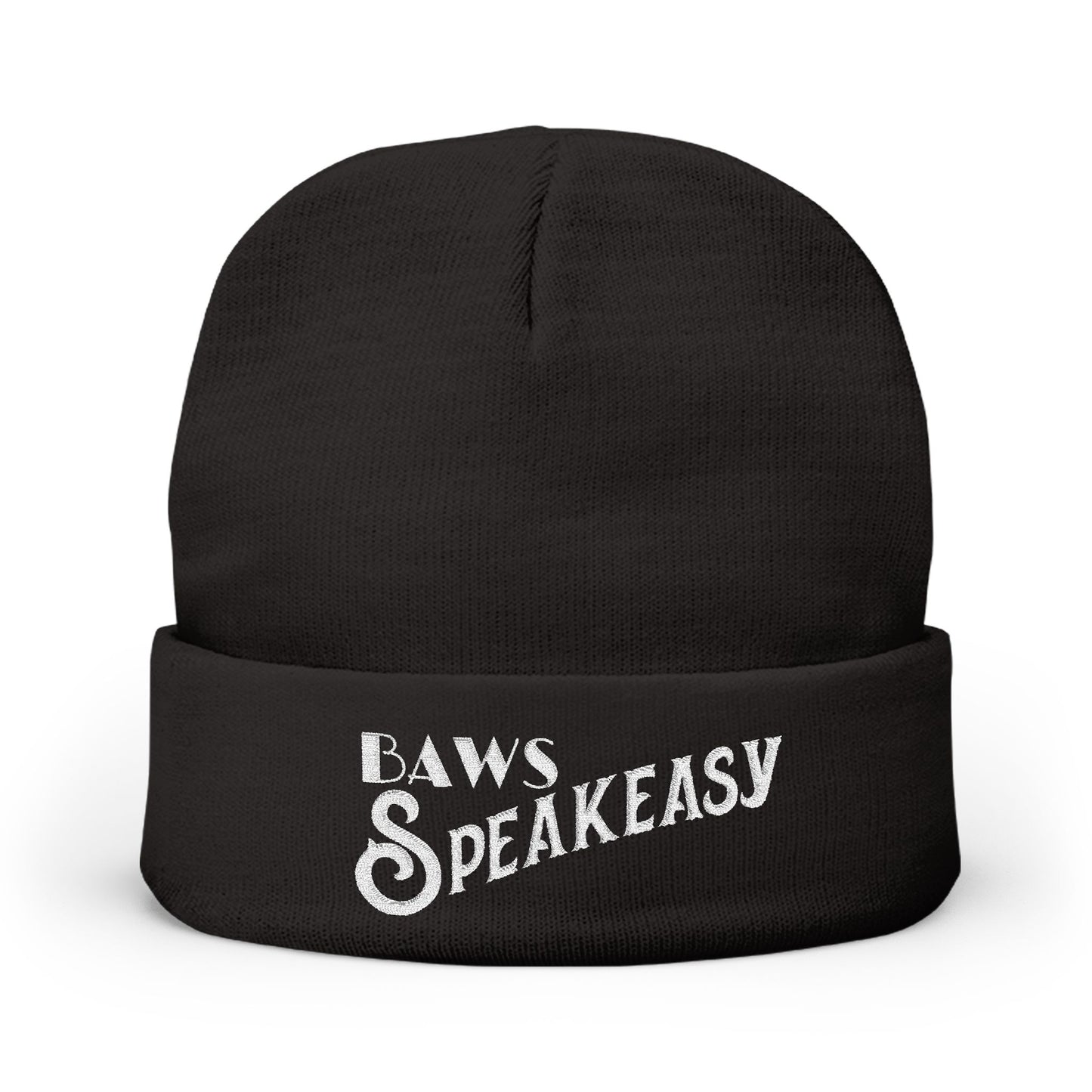 Speakeasy Knit Beanie (Embroidery)