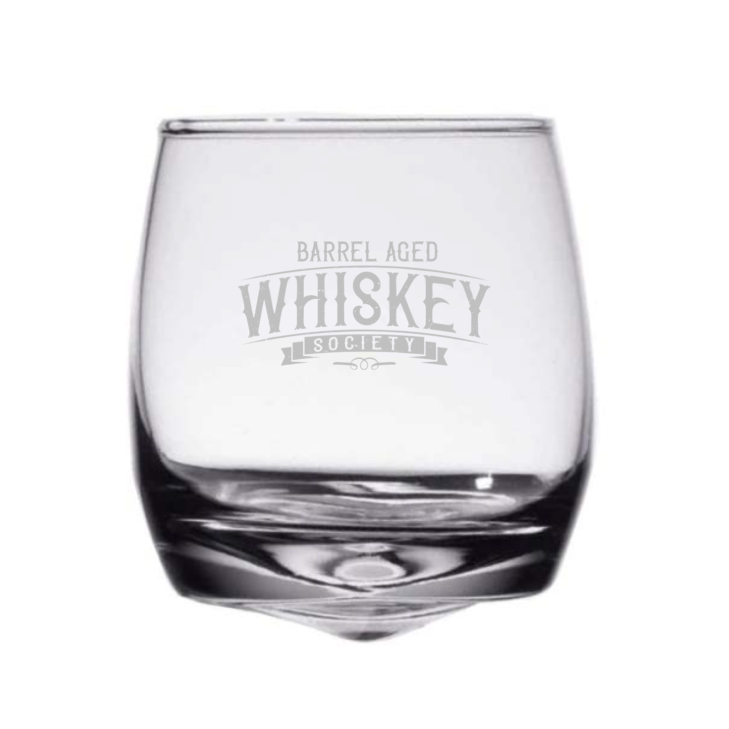 Barrel Aged Whiskey Society Wobble Rocks Glass