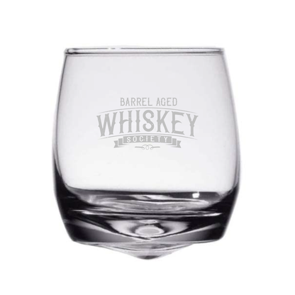 Barrel Aged Whiskey Society Wobble Rocks Glass